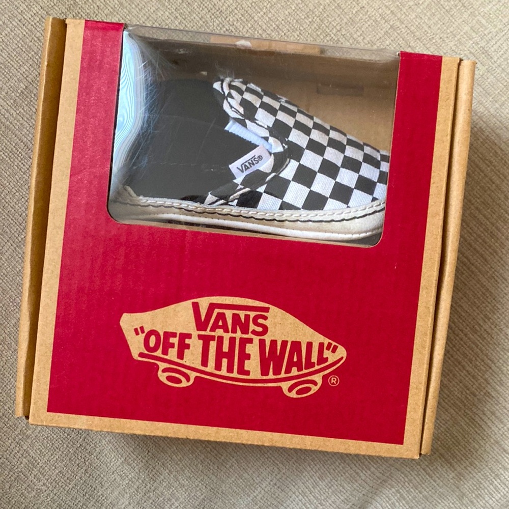 Vans Black and White Checkered Kids Shoes